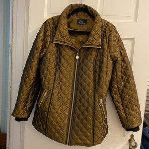 Dennis Basso Quilted Jacket with Removable Hood - Two Colors Available - Size L